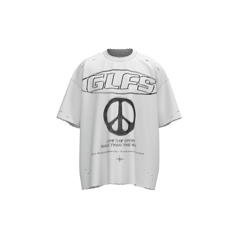 Vintage Wash GLFS Peace Emblem Tee
