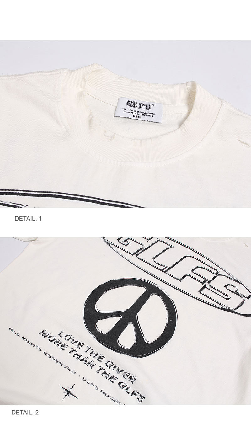 Vintage Wash GLFS Peace Emblem Tee