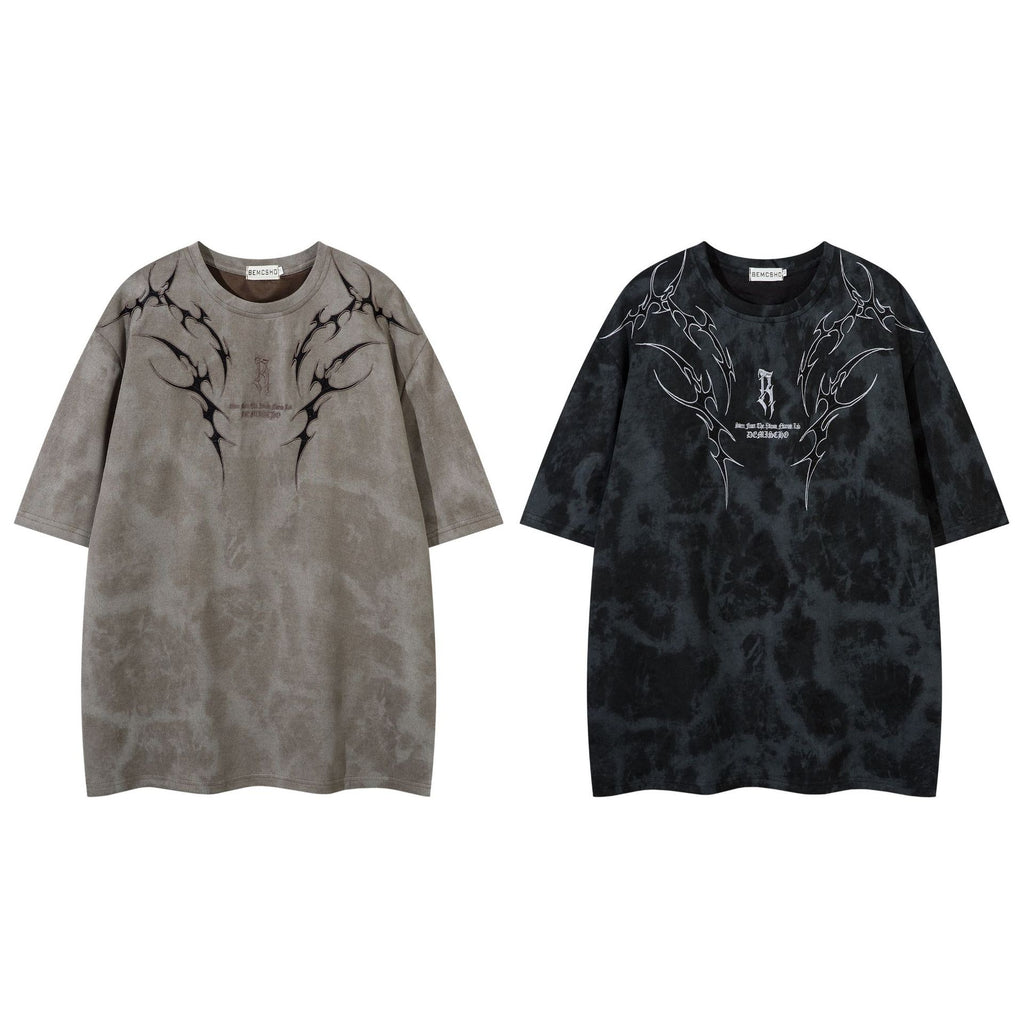 Veilgraphic Flame Script in Washed Tee
