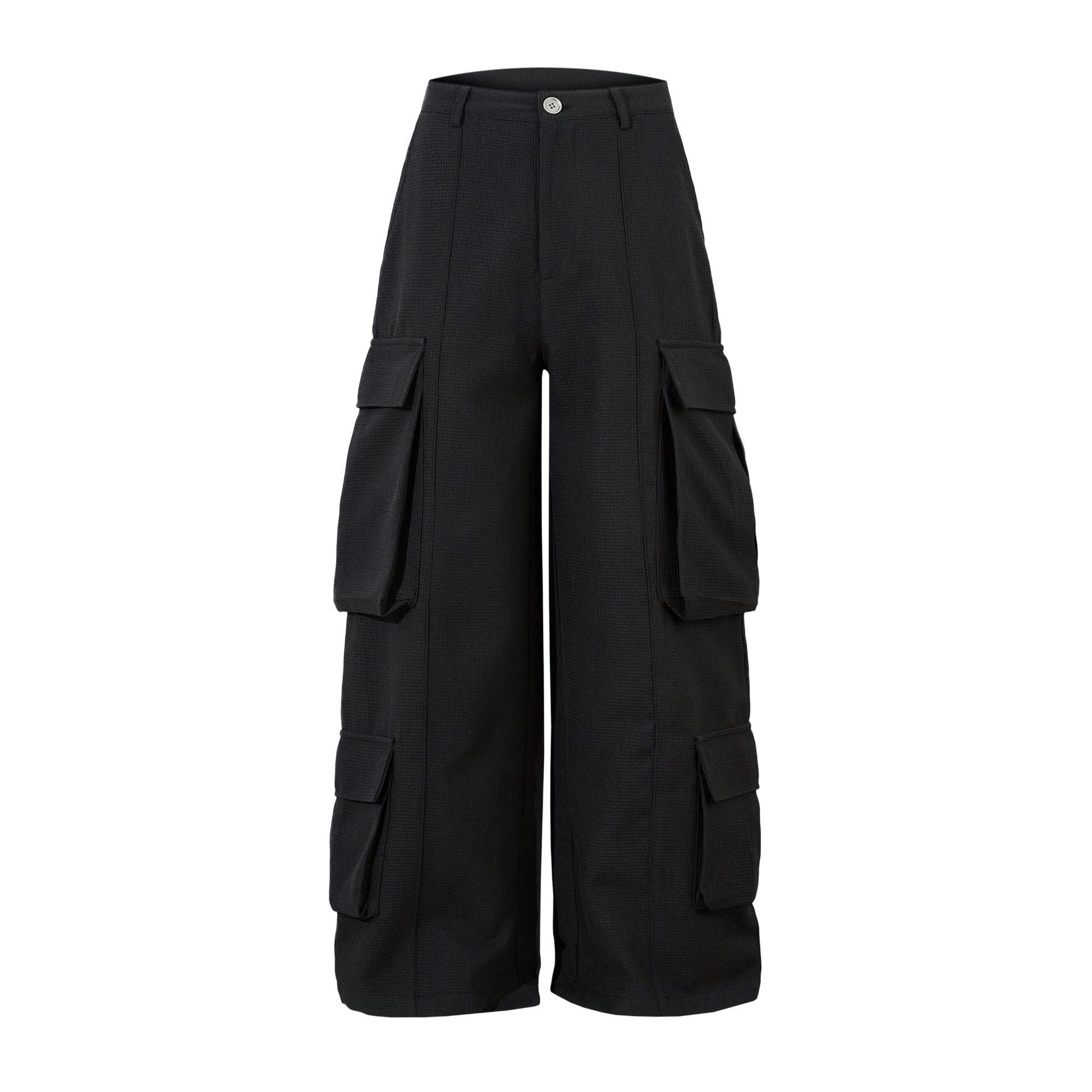 Spring Retro Stereo Design Loose Cargo Pants