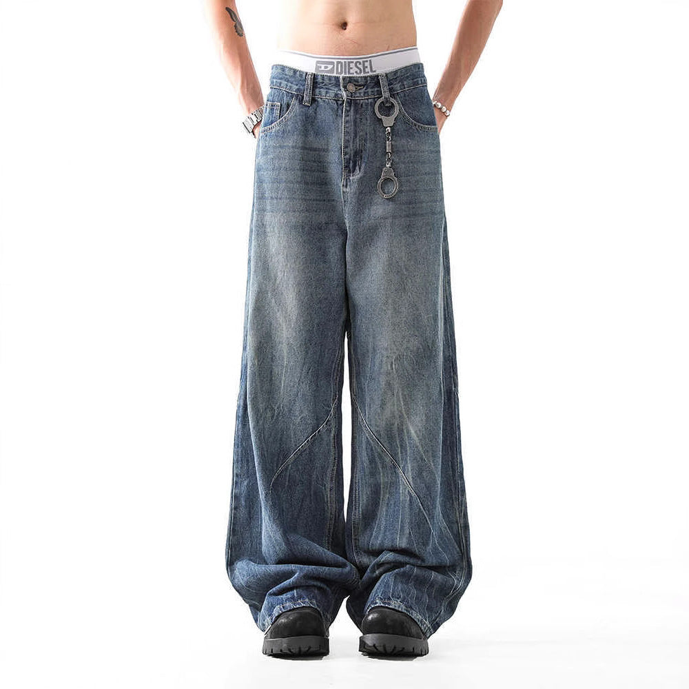 Obsidian Stackform in Loosecut Shell Fold Pants
