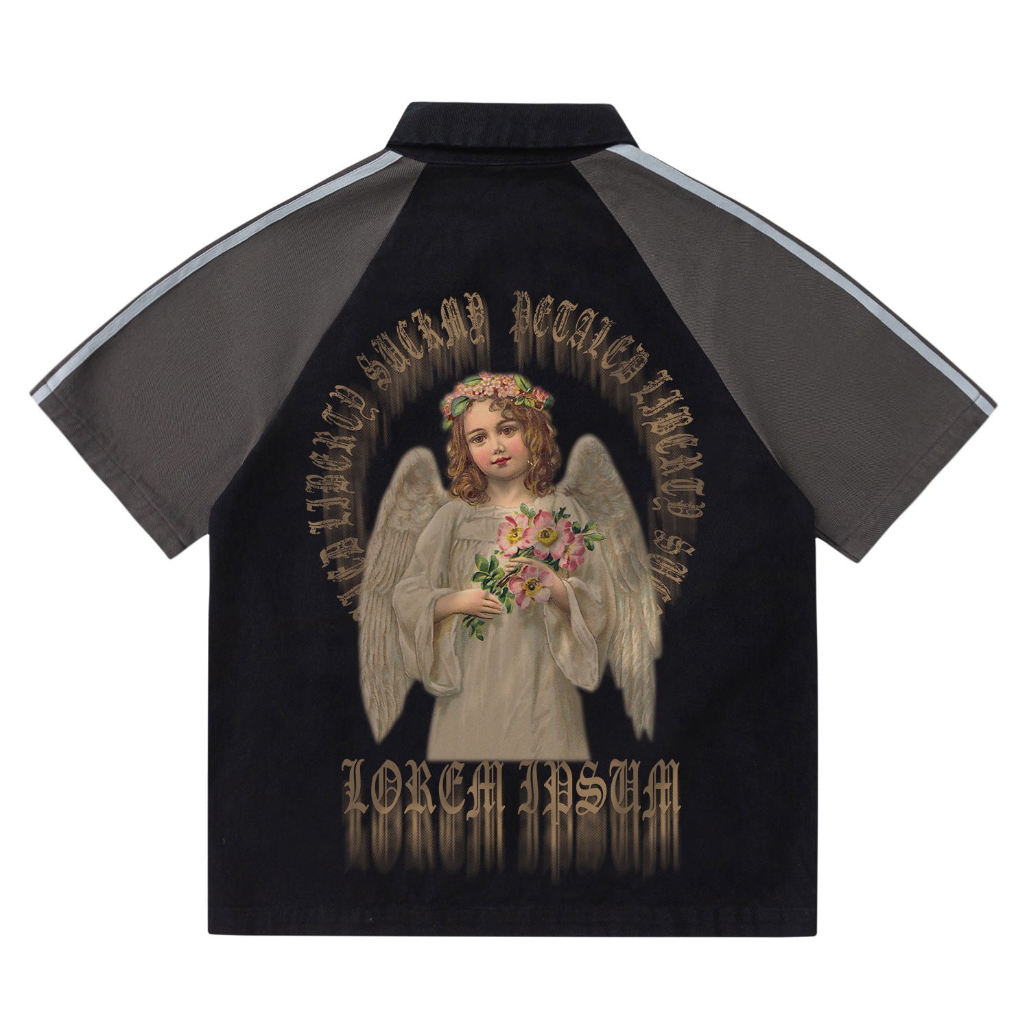 Heaven League Zip-Up Star Track Tee
