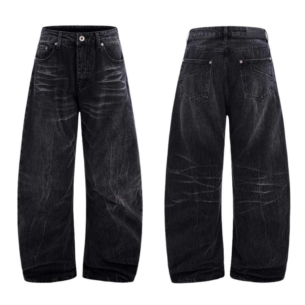 Worn Outlaws Washed Old Lightning Crack Jeans