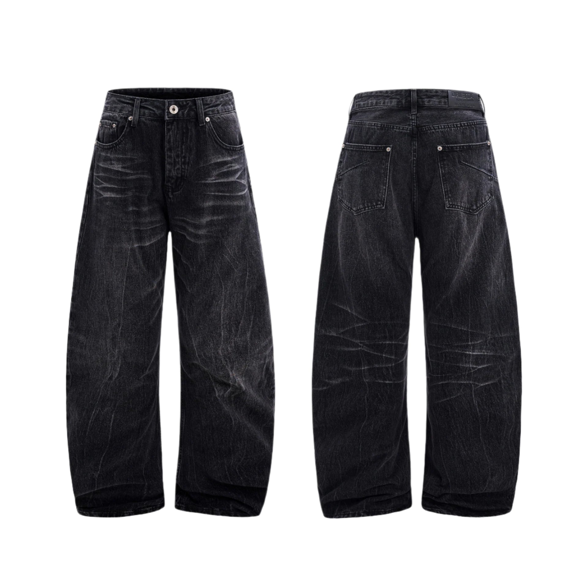Worn Outlaws Washed Old Lightning Crack Jeans